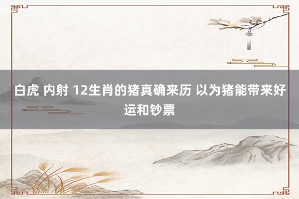 白虎 内射 12生肖的猪真确来历 以为猪能带来好运和钞票